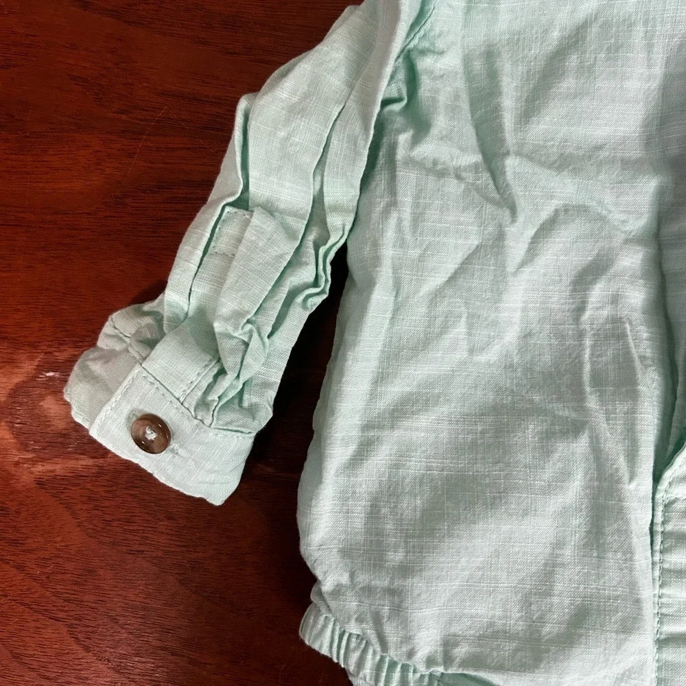 Cat & Jack Mint Green Baby Bodysuit, Size 6-9 M